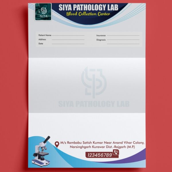 Pathology lab letterhead design
