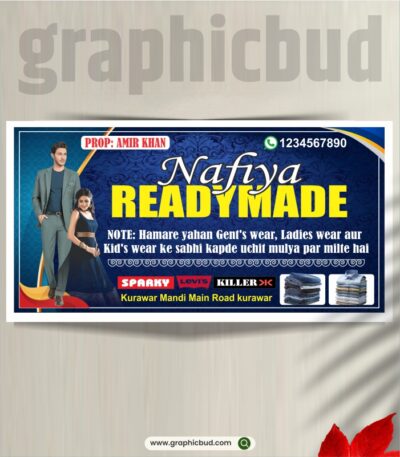 Cloth Store Banner Design Cdr File - graphicbud.com