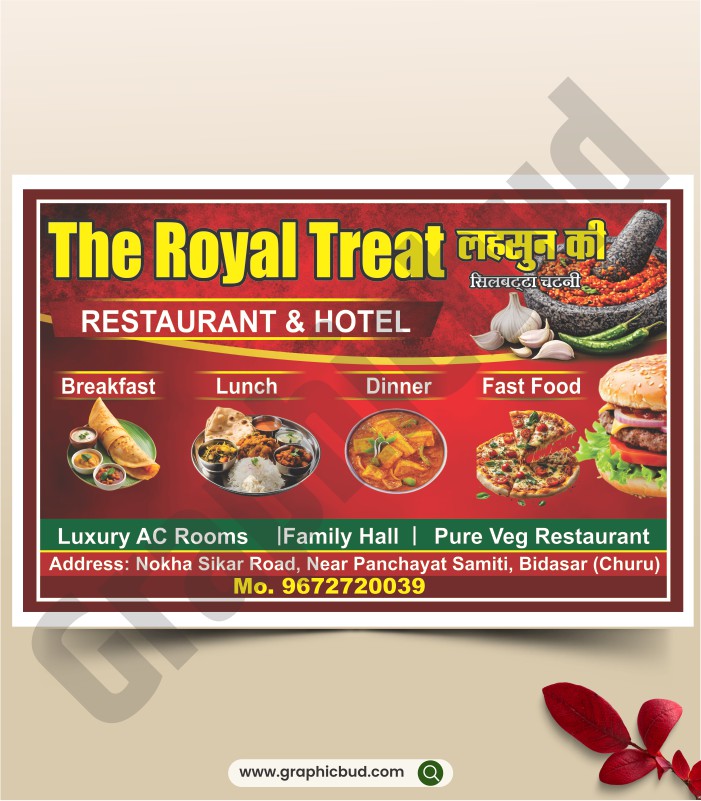 hotel restaurant banner design.cdr