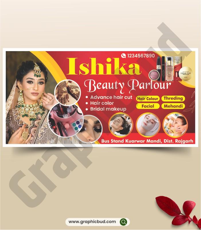 Beauty Parlour Poster Design CDR File.cdr