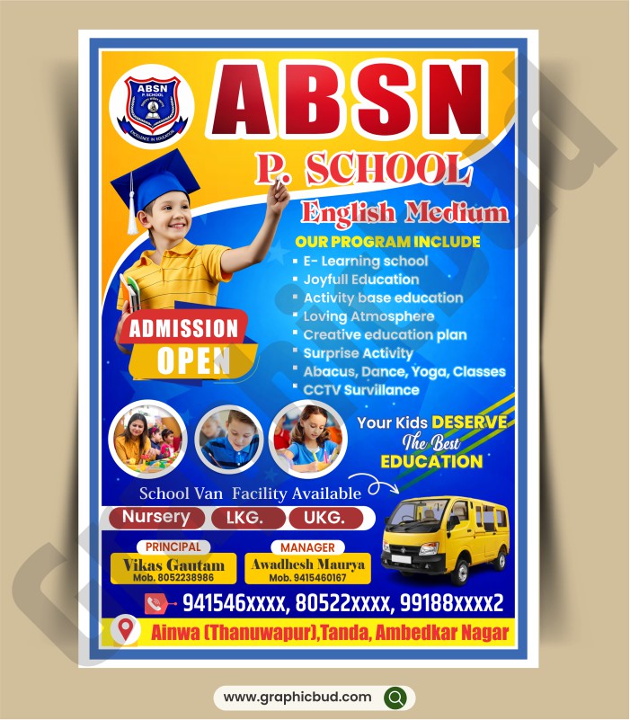 Premium School Brochure Pamphlet Design CDR.cdr