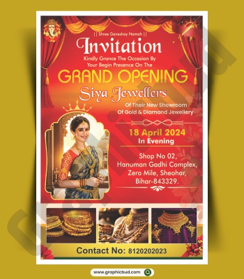 Jewellery Invitation Card Design