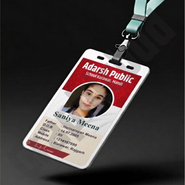 School id card design cdr file