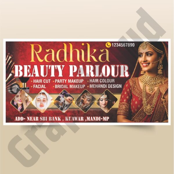 Beauty Parlour Banner Design CDR File