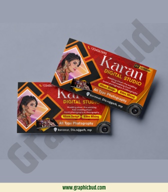 Photo studio visiting card design
